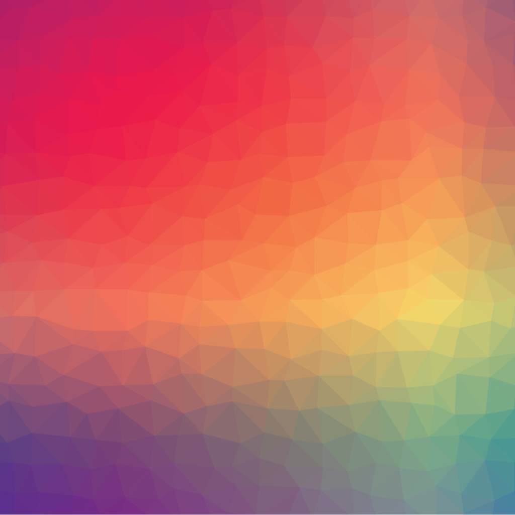 Soft rainbow gradient of colored light