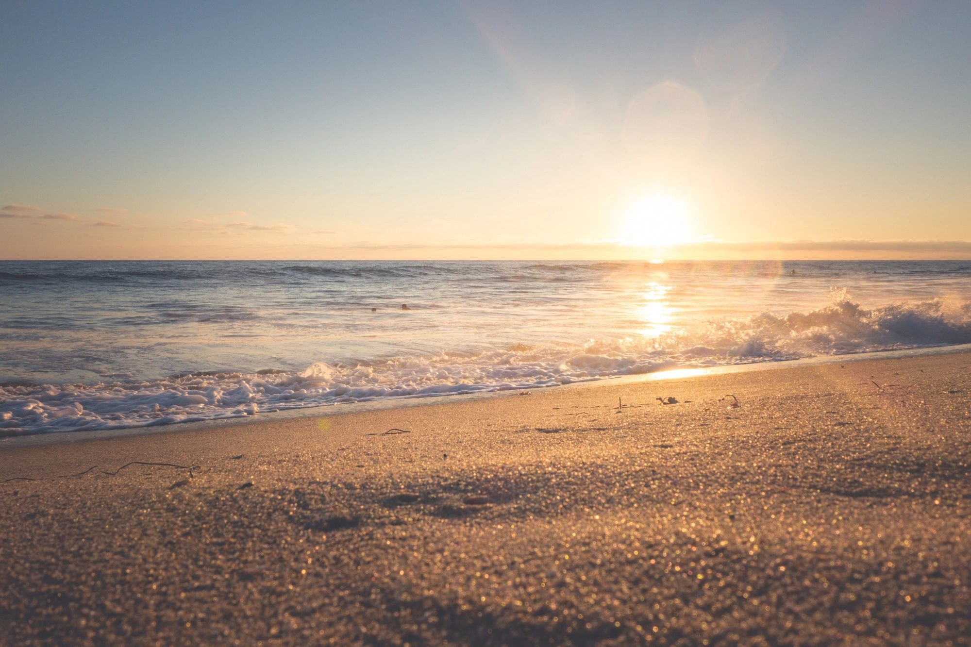 sunrise over the ocean