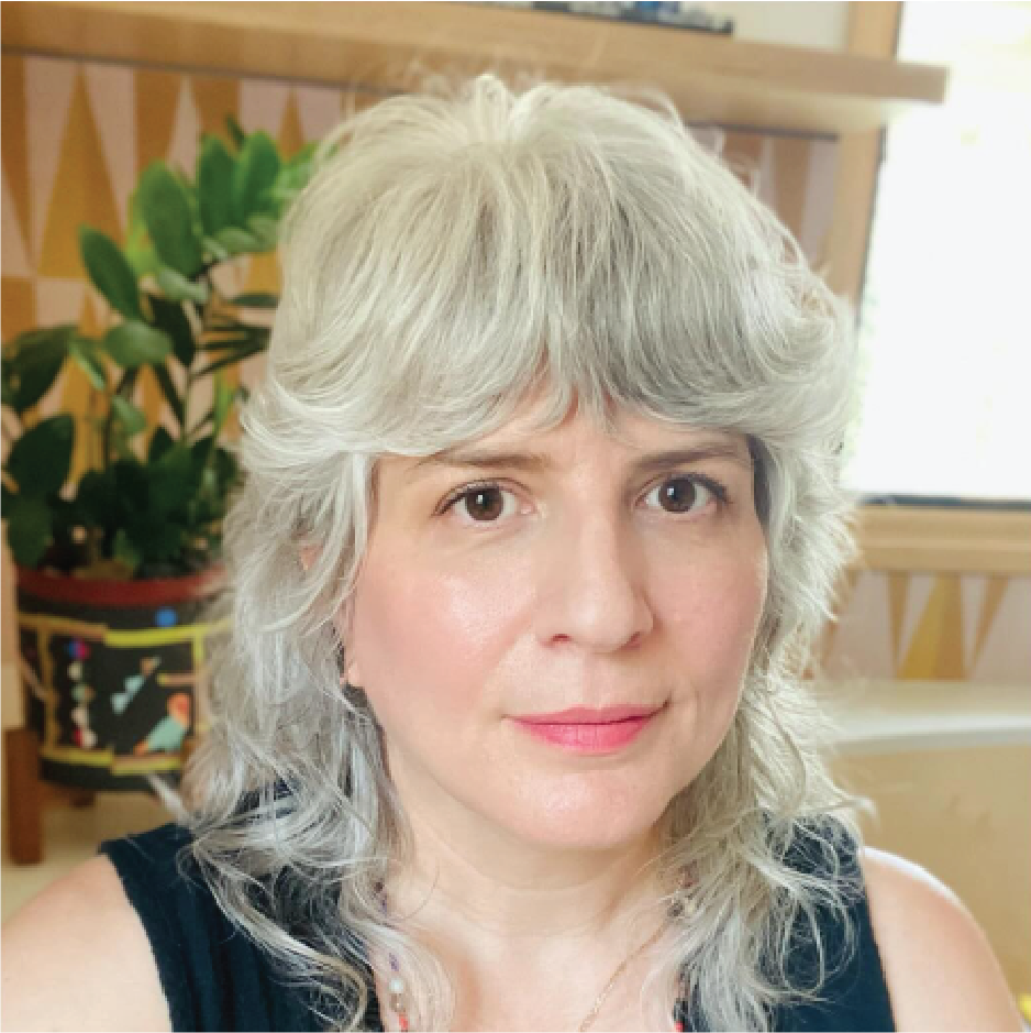 Blonde female provider with bangs